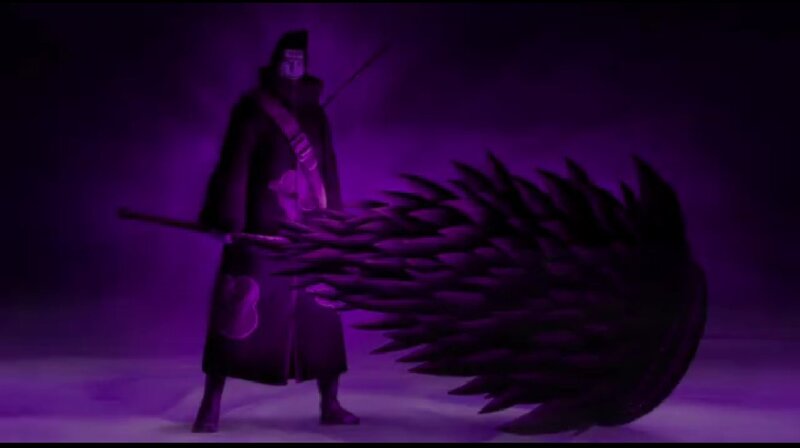 Character with Black Wings — Purple