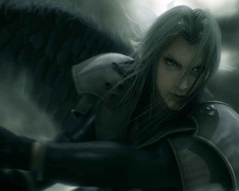 Character with black wings
