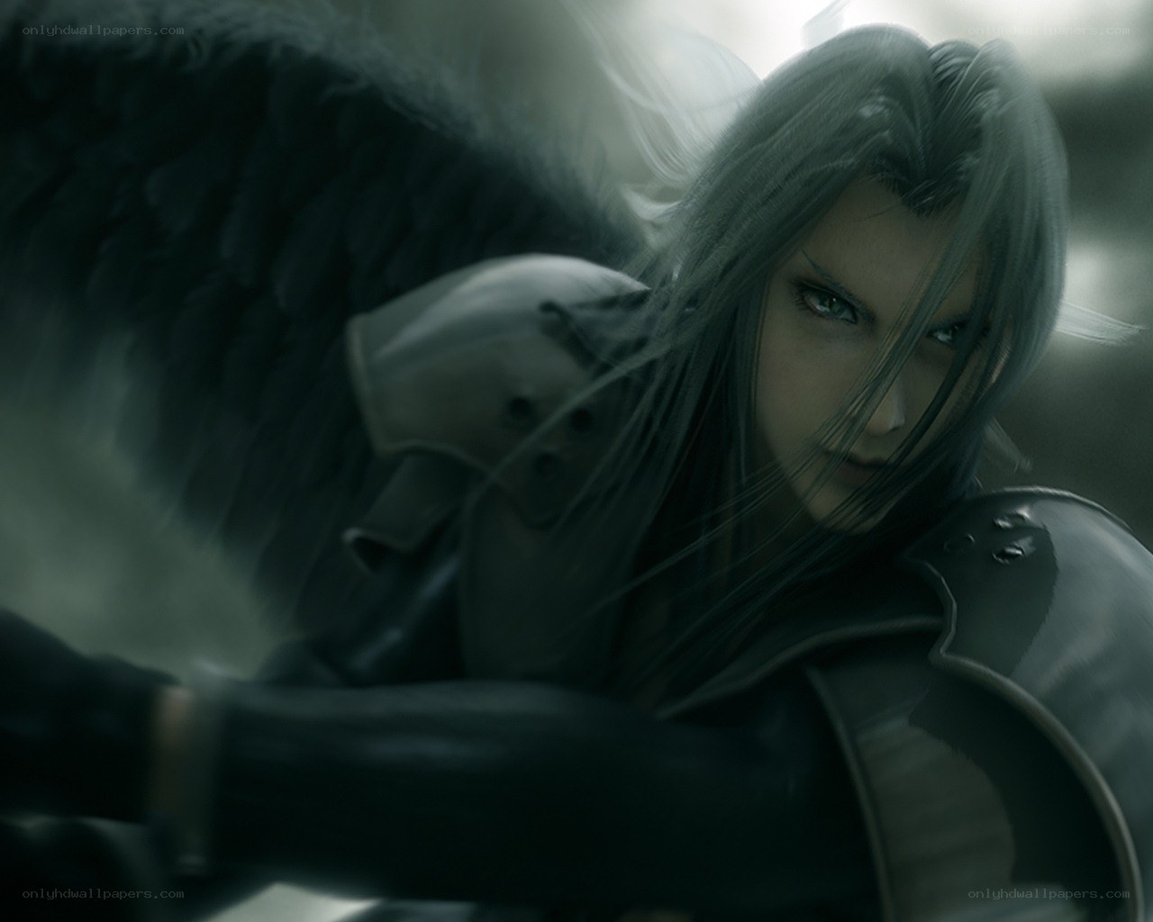 Character with black wings