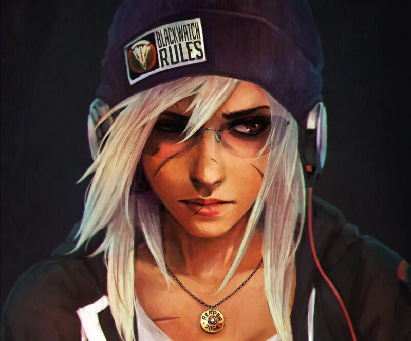character with blackwatch rules hat
