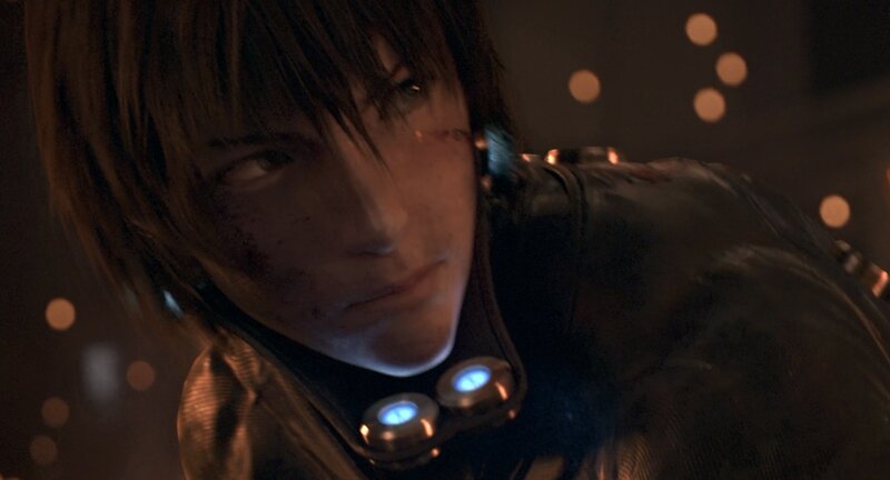 Character with Blood on Face — Black