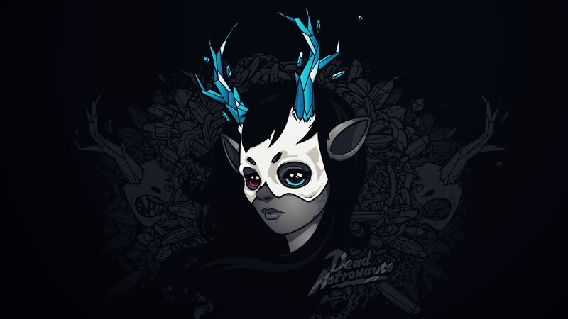 Character with Blue Antlers