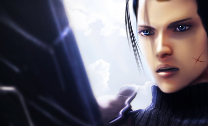 Character with Blue Eyes — Dramatic