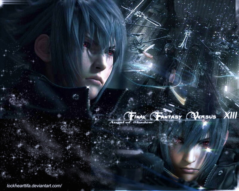 Character with Blue Hair — Black, Dramatic, Night