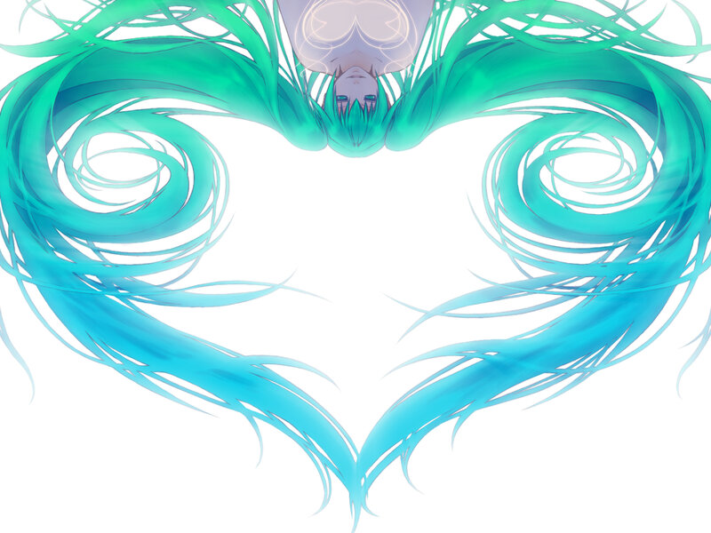 Character with Blue Hair — Serene