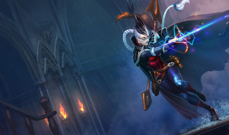 Character with Bow and Arrow — Blue