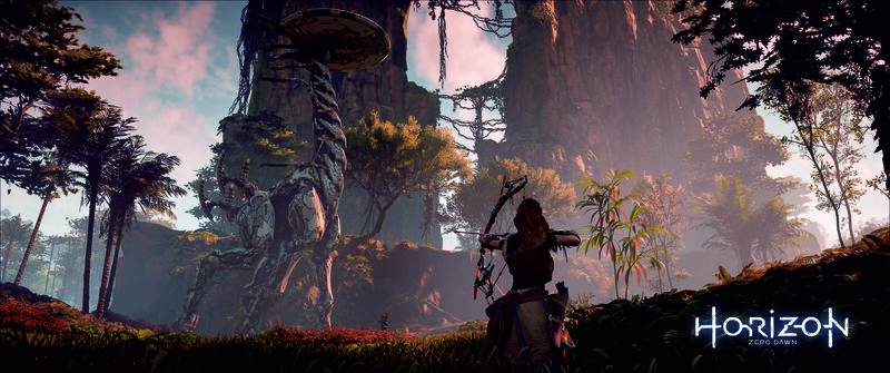 Character with Bow and Arrow — Green, Dramatic, Afternoon