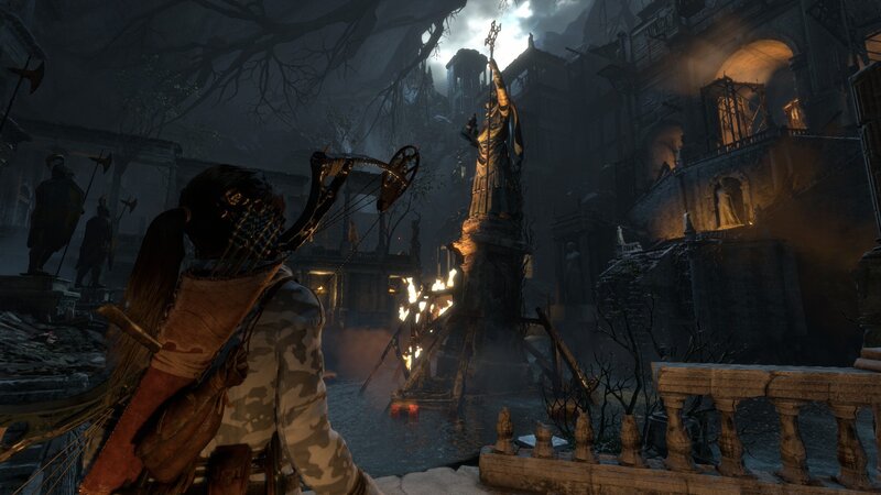 Character with Bow in Ruins