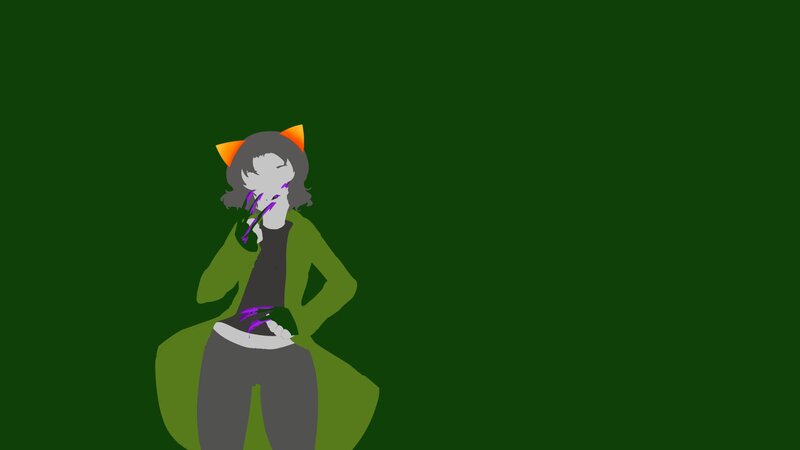 Character with Cat Ears — Green