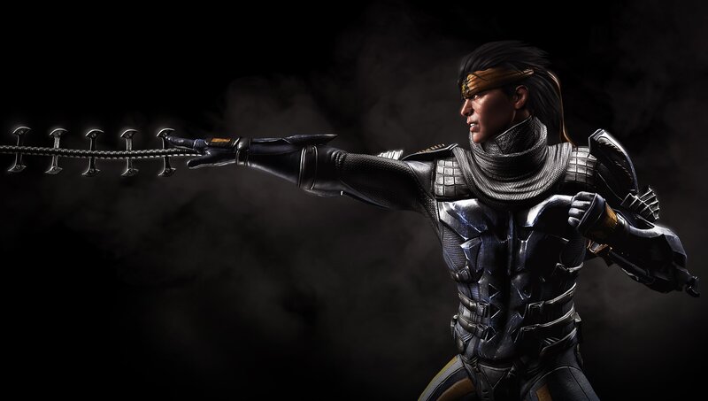 Character with Chain Weapon — Black