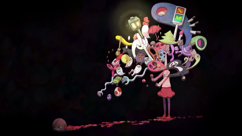 Character with chaotic thoughts