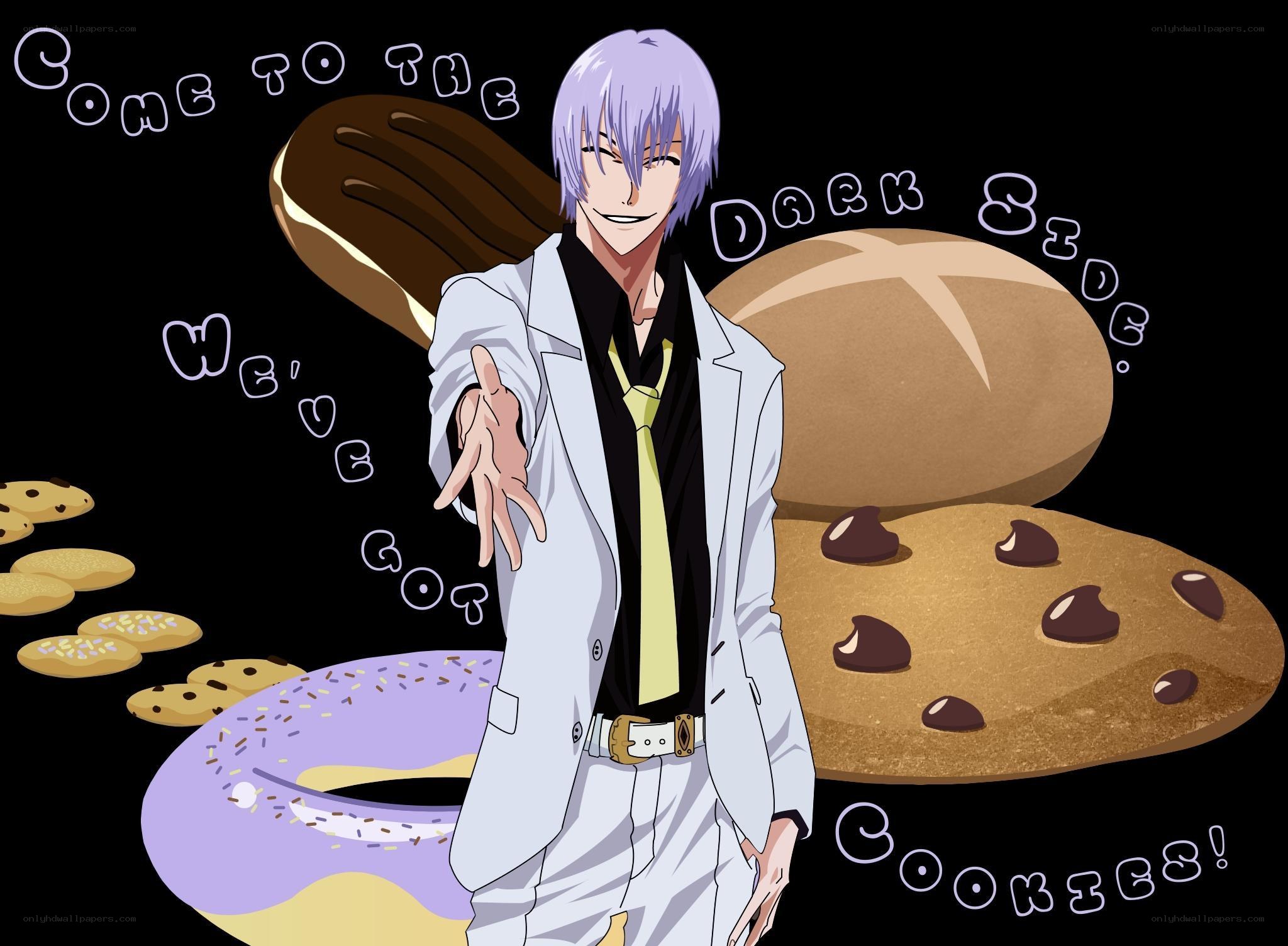 character with cookies