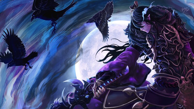 Character with Crows