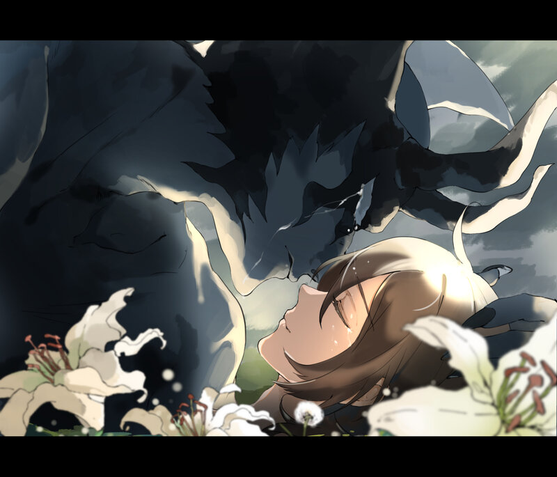 Character with Dark Creature