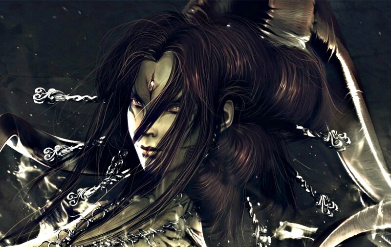 Character with Dark Hair — Black