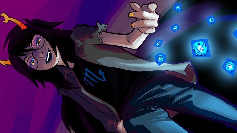 character with dice magic