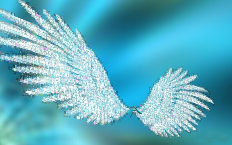 Character with Digital Wings