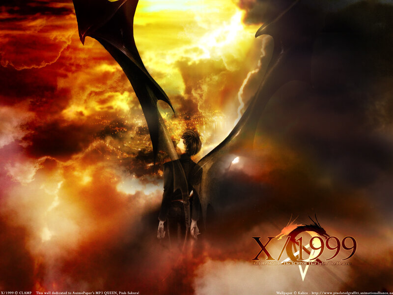 Character with Dragon Wings — Orange