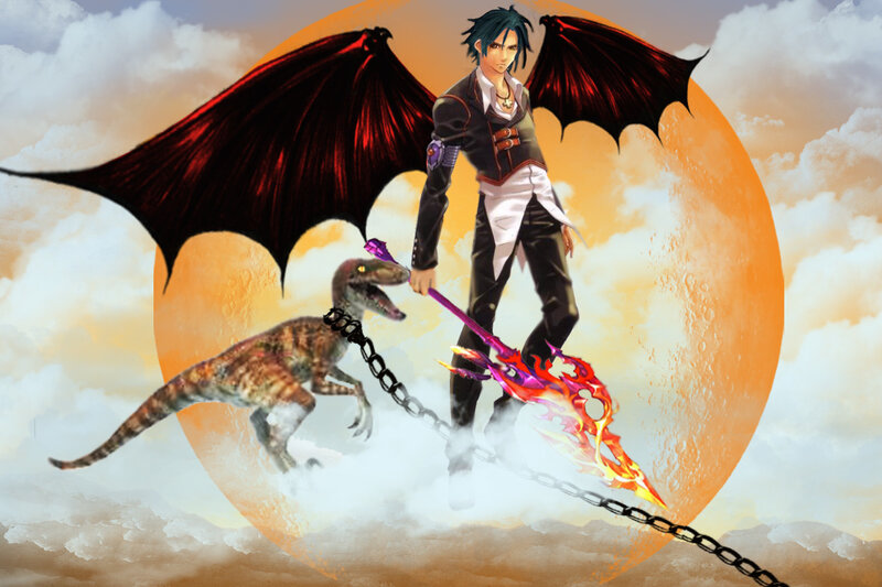 Character with Dragon Wings