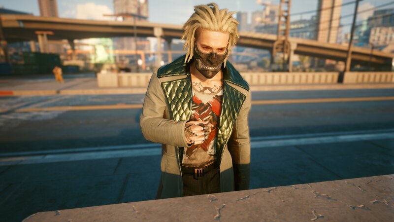 Character with Dreadlocks — Green