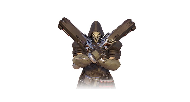 Character with Dual Pistols — Black