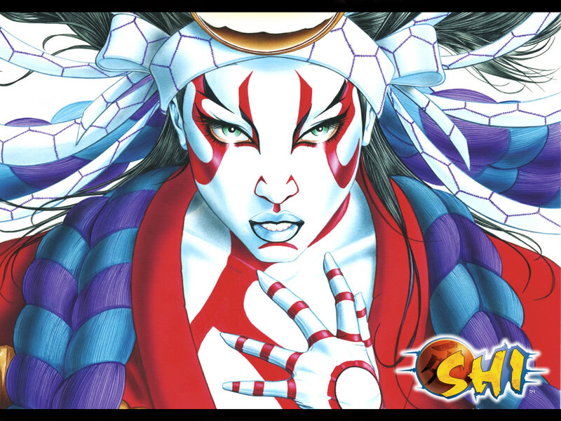Character with Face Paint — White