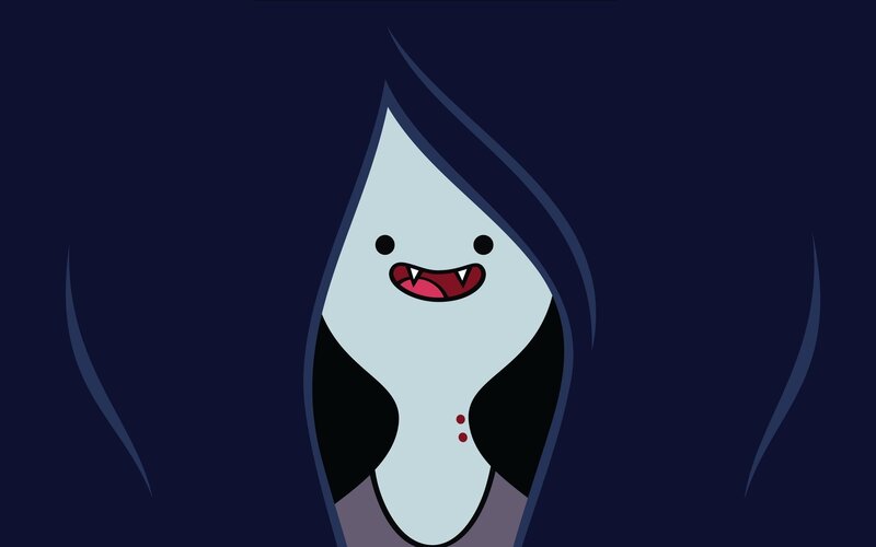 Character with Fangs — Blue, Playful