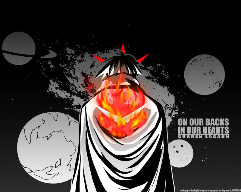 Character with Fire Mouth — Black, Dramatic, Night