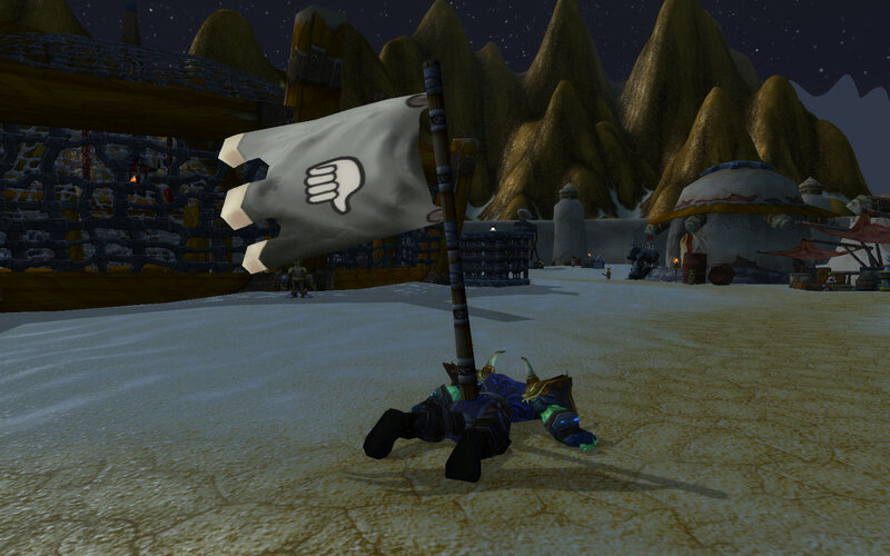 Character with Flag