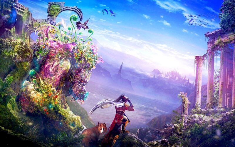 Character with Fox Companion