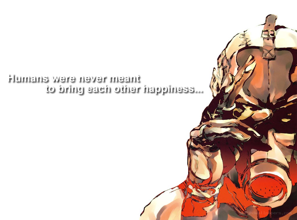 Character with gas mask