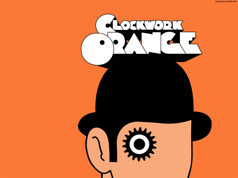Character with Gear Eye — Orange, Dystopian