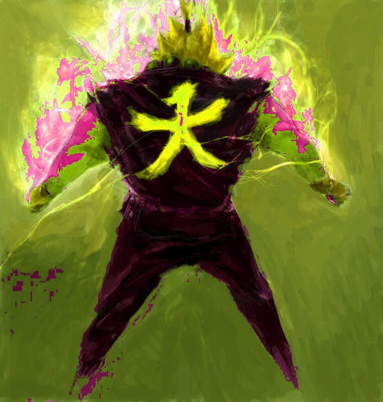 Character with Glowing Aura — Green