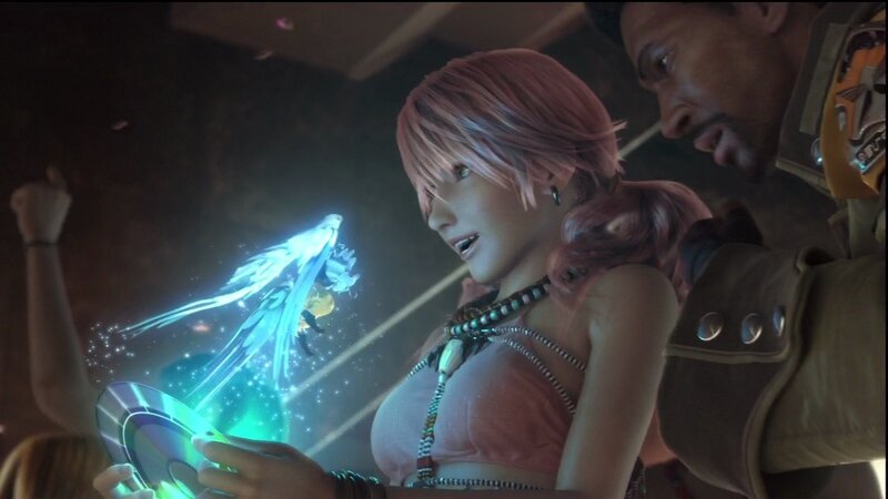 character with glowing bird