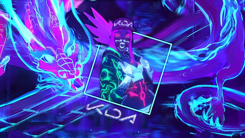 Character with Glowing Dragon — Purple
