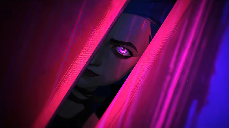 Character with Glowing Eye — Pink