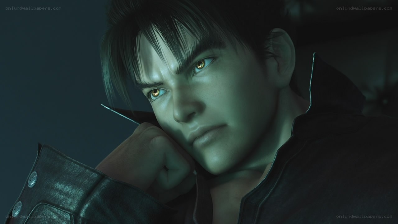 character with glowing eyes