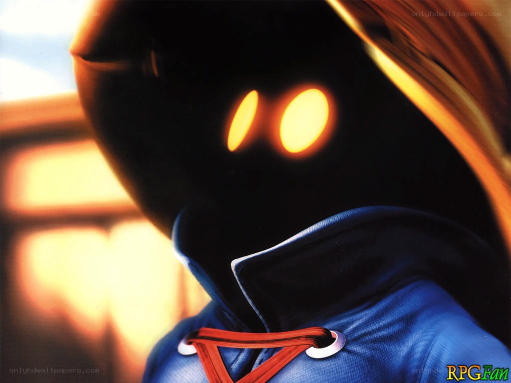 character with glowing eyes