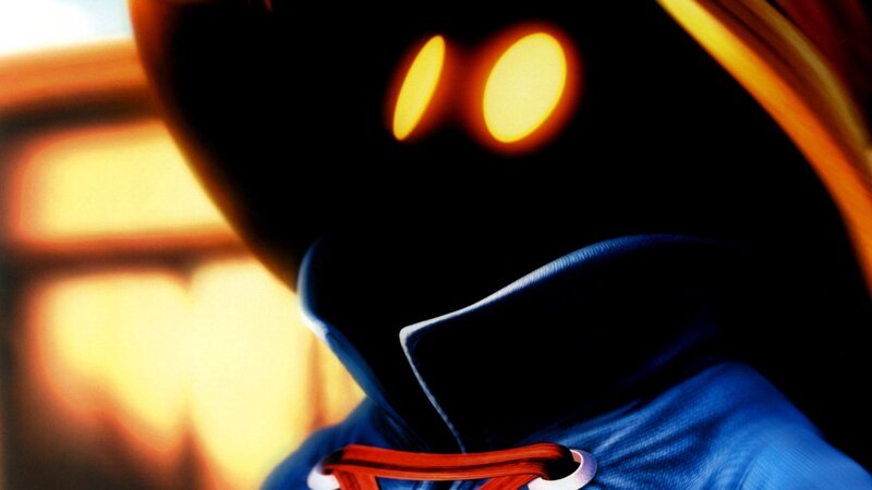 Character with Glowing Eyes — Black, Dramatic, 3d Render