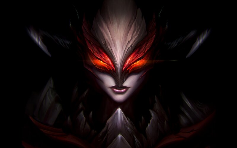 Character with Glowing Eyes — Black, Dramatic, Night, Digital Art, Glowing Red Eyes
