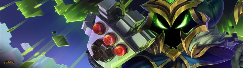 Character with Glowing Eyes — Green, Dramatic