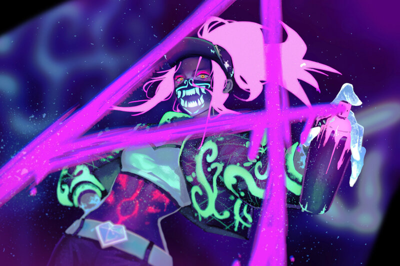 Character with Glowing Face