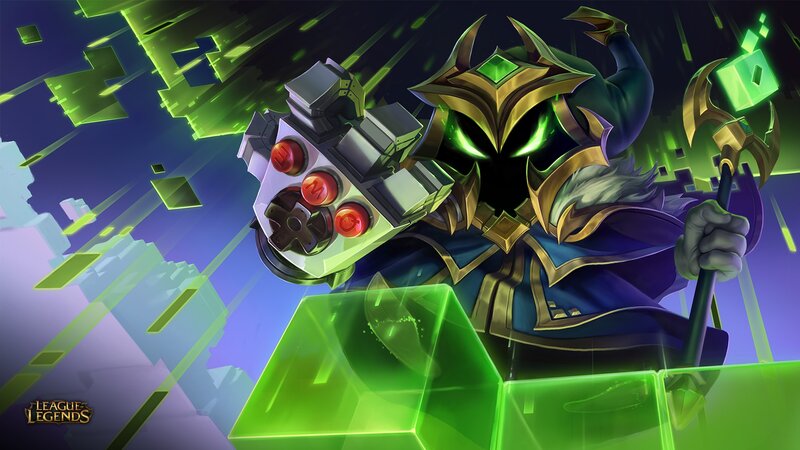 Character with Glowing Green Eyes — Dramatic