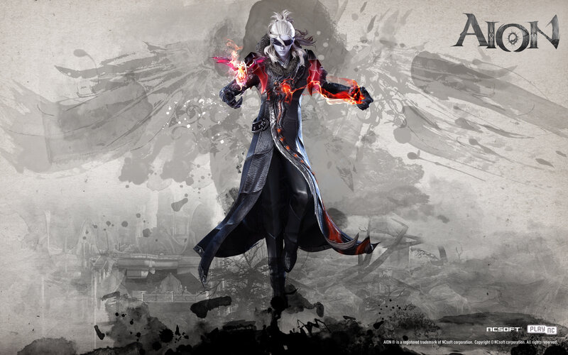 Character with Glowing Hands — Black, Dramatic