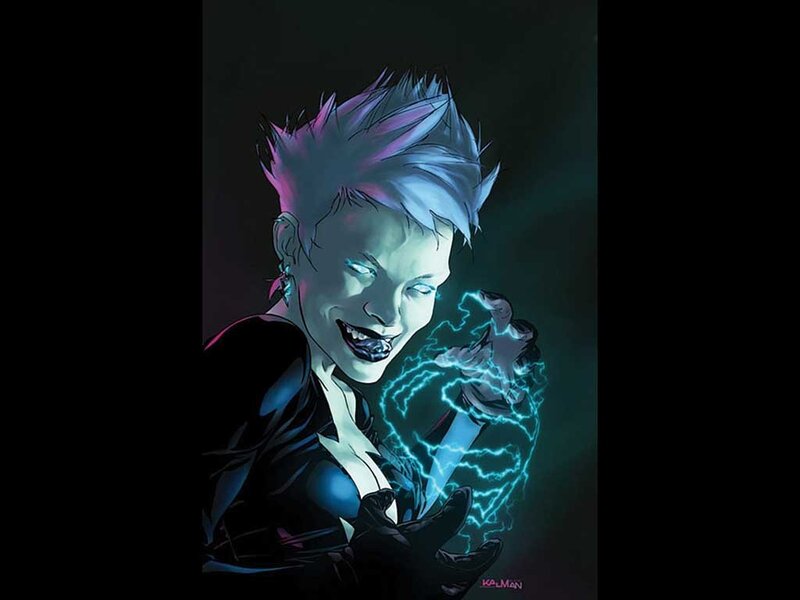 Character with Glowing Hands — Black