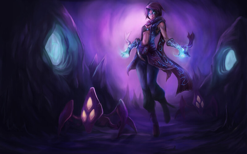 Character with Glowing Hands — Purple