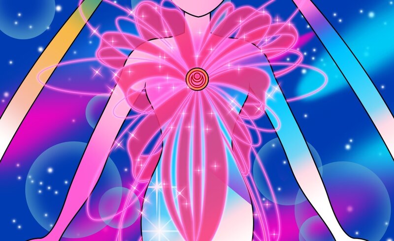 Character with Glowing Pink Bow