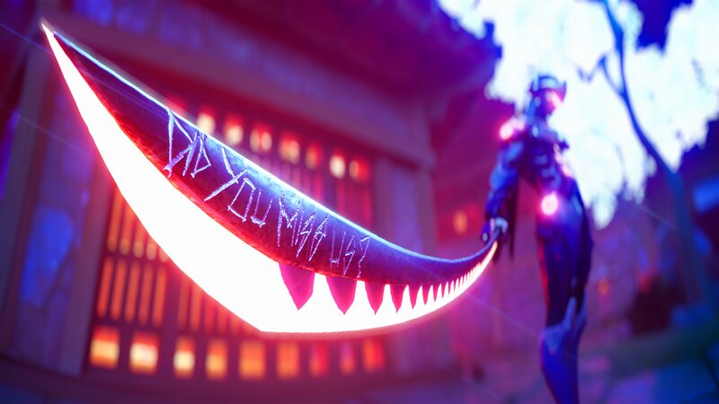 Character with Glowing Scythe