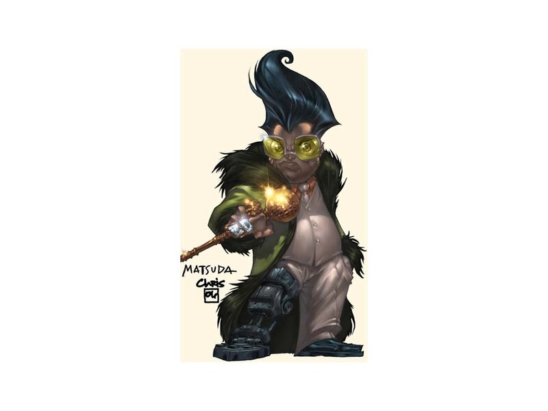 Character with Glowing Staff