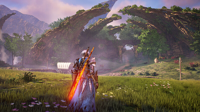 Character with Glowing Sword — Green, Serene